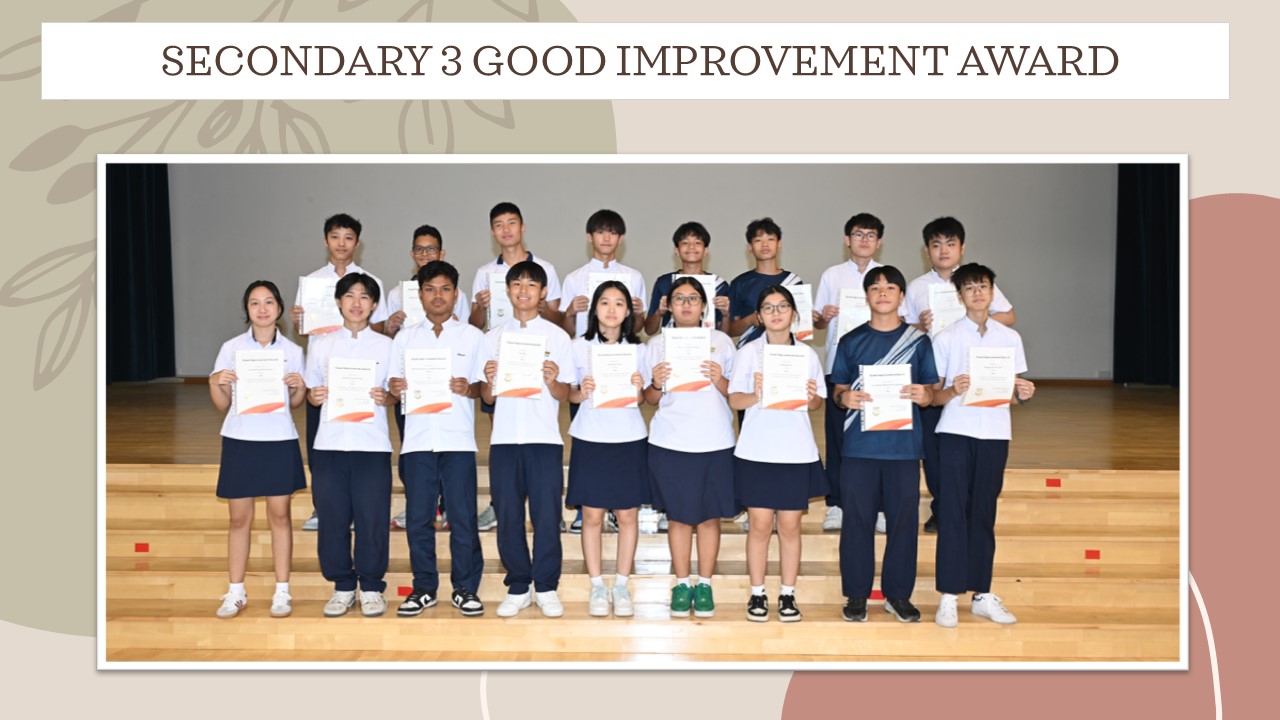 Sec 3 Good improvement Award 2024